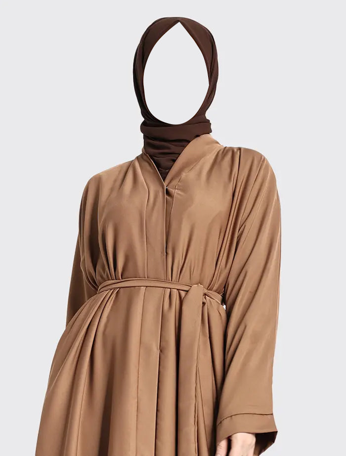 Mocha Open Abaya