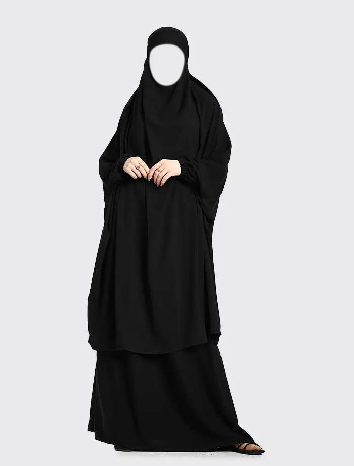 Black Two Piece Jilbab