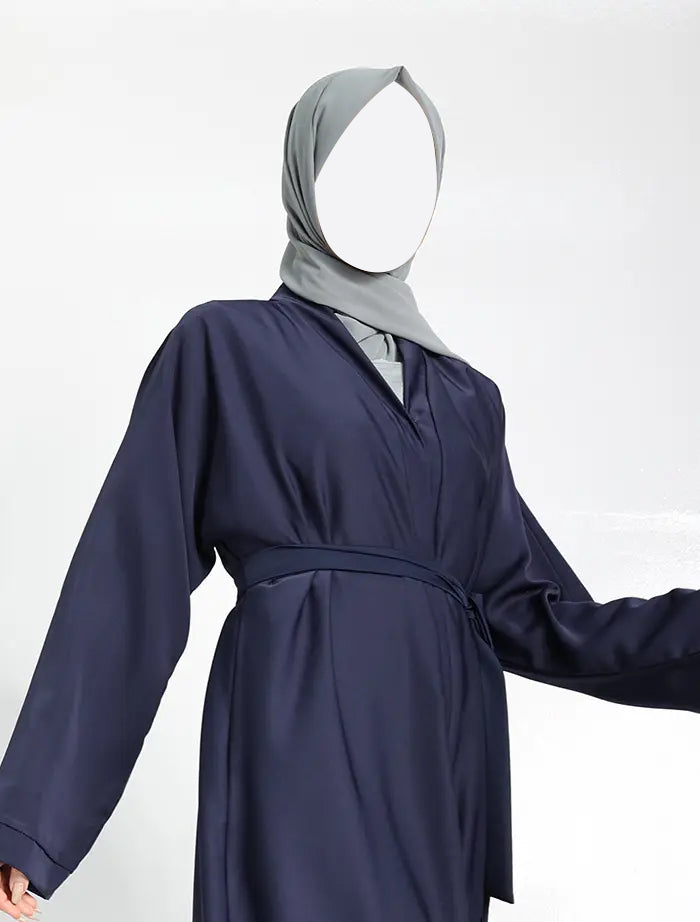 Navy Open Abaya