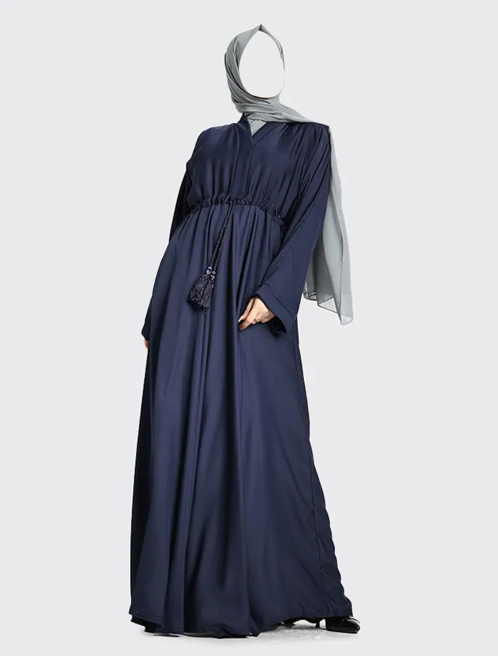 Navy Fozia Abaya