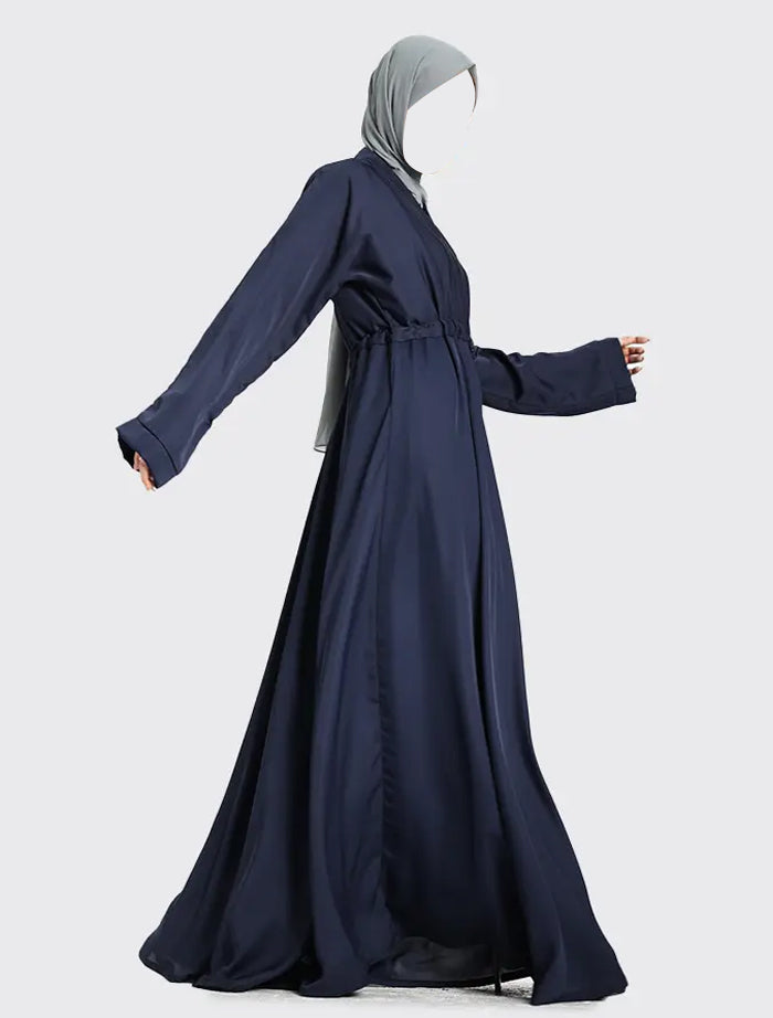 Navy Fozia Abaya