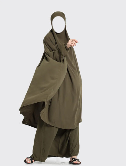 Olive Two Piece Jilbab