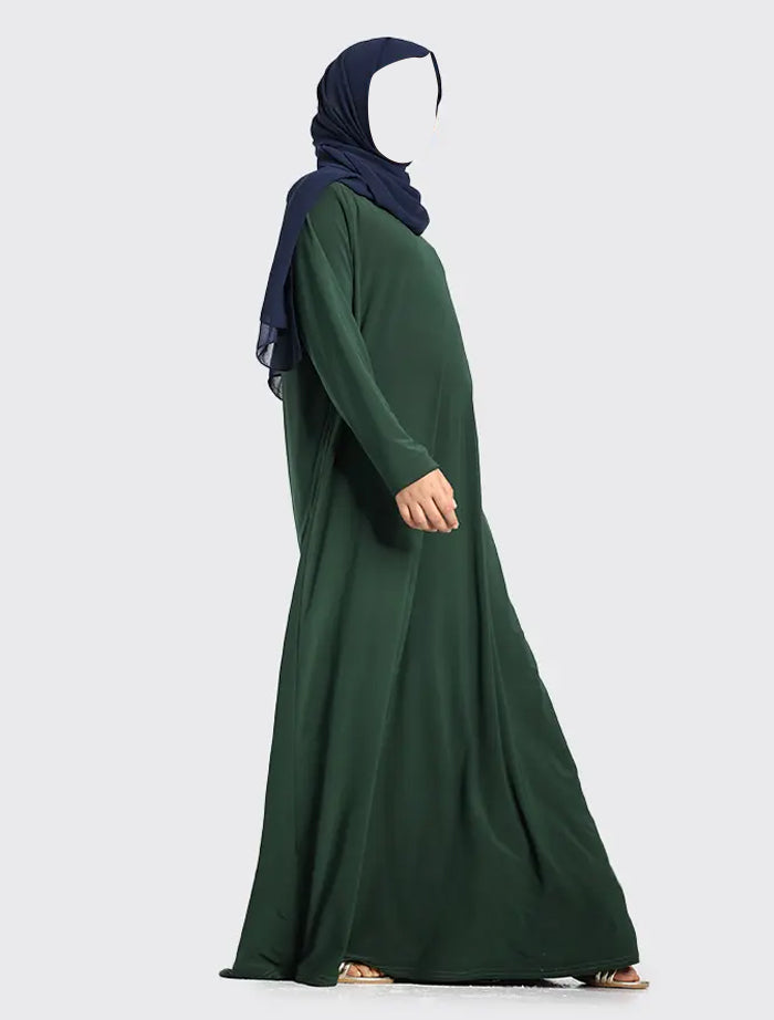 Girls Bottle Green Inigo Abaya