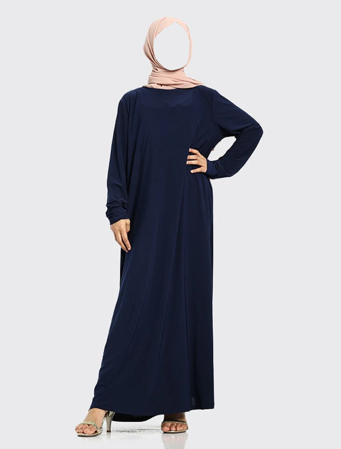 Girls Navy Inigo Abaya