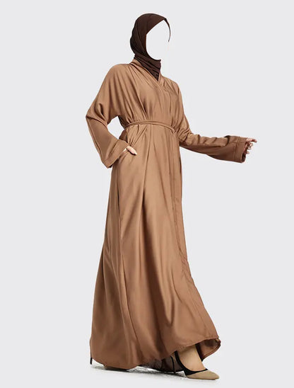 Mocha Open Abaya