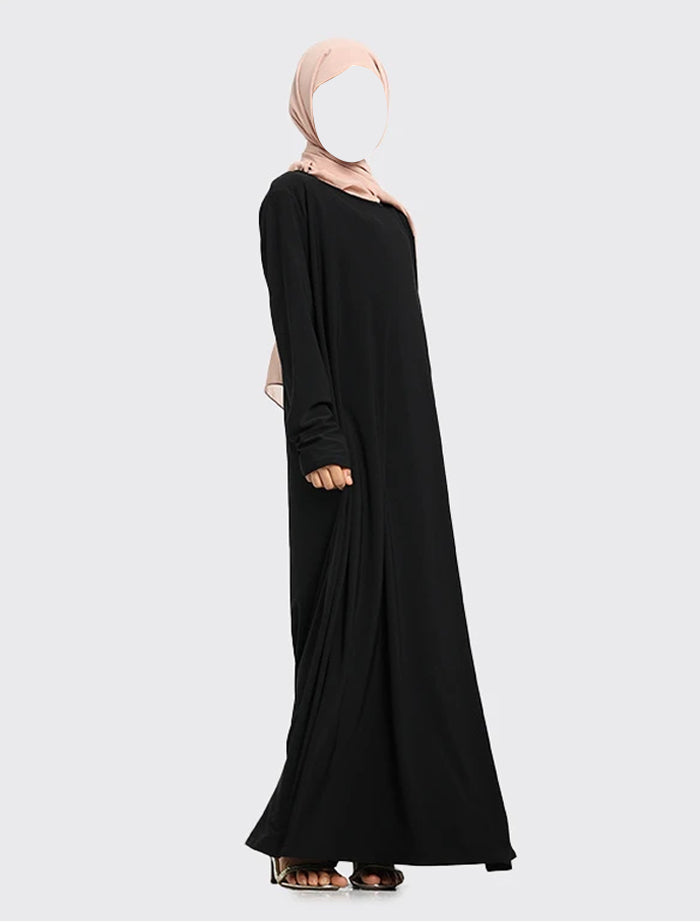 Girls Black Inigo Abaya