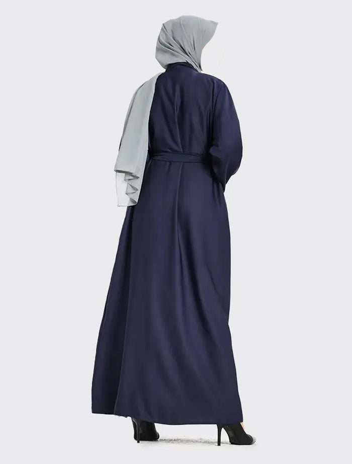 Navy Open Abaya