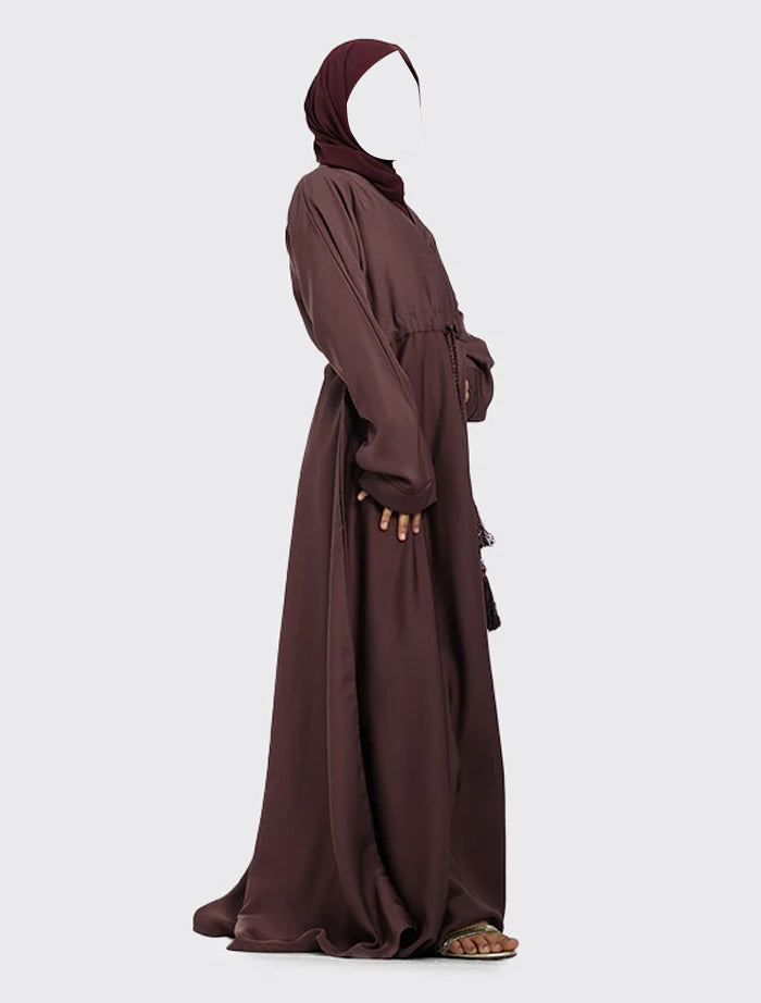 Girls Mauve Fozia Abaya