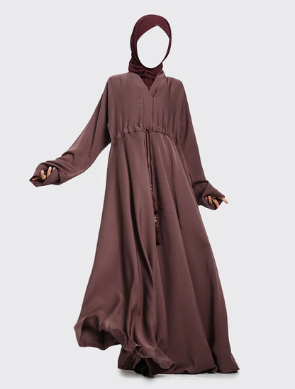 Girls Mauve Fozia Abaya