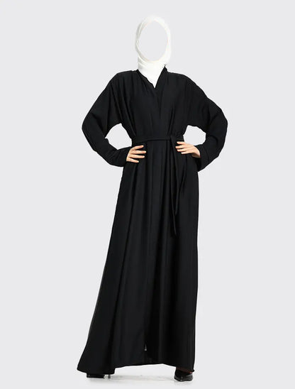 Black Open Abaya