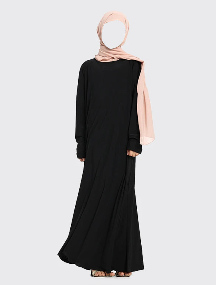 Girls Black Inigo Abaya