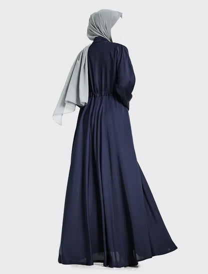 Navy Fozia Abaya