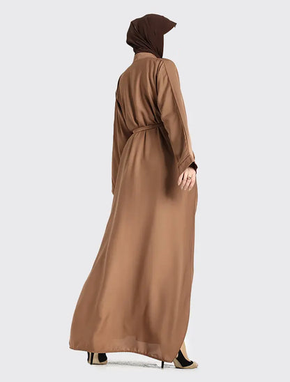 Mocha Open Abaya