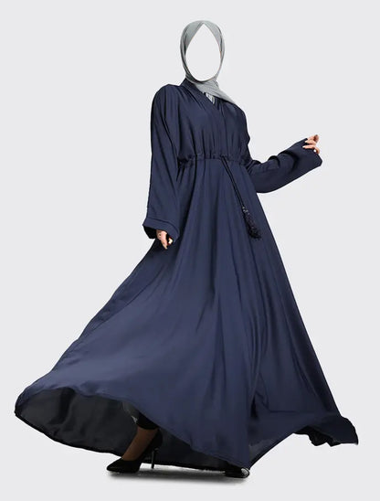 Navy Fozia Abaya