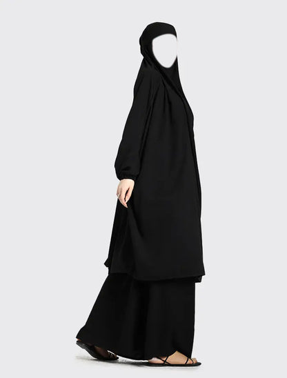 Black Two Piece Jilbab