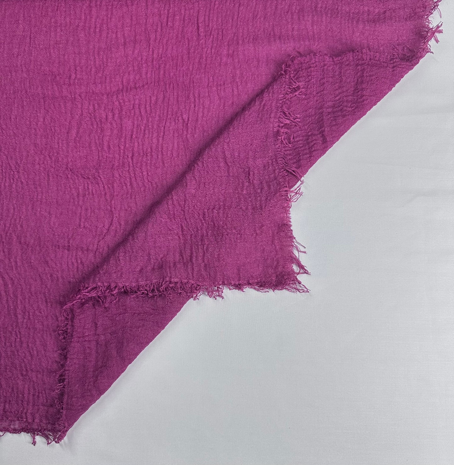 Magenta Crinkled Cotton Hijab