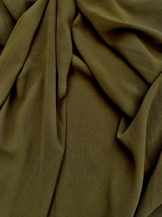 Khaki Green Chiffon Hijab