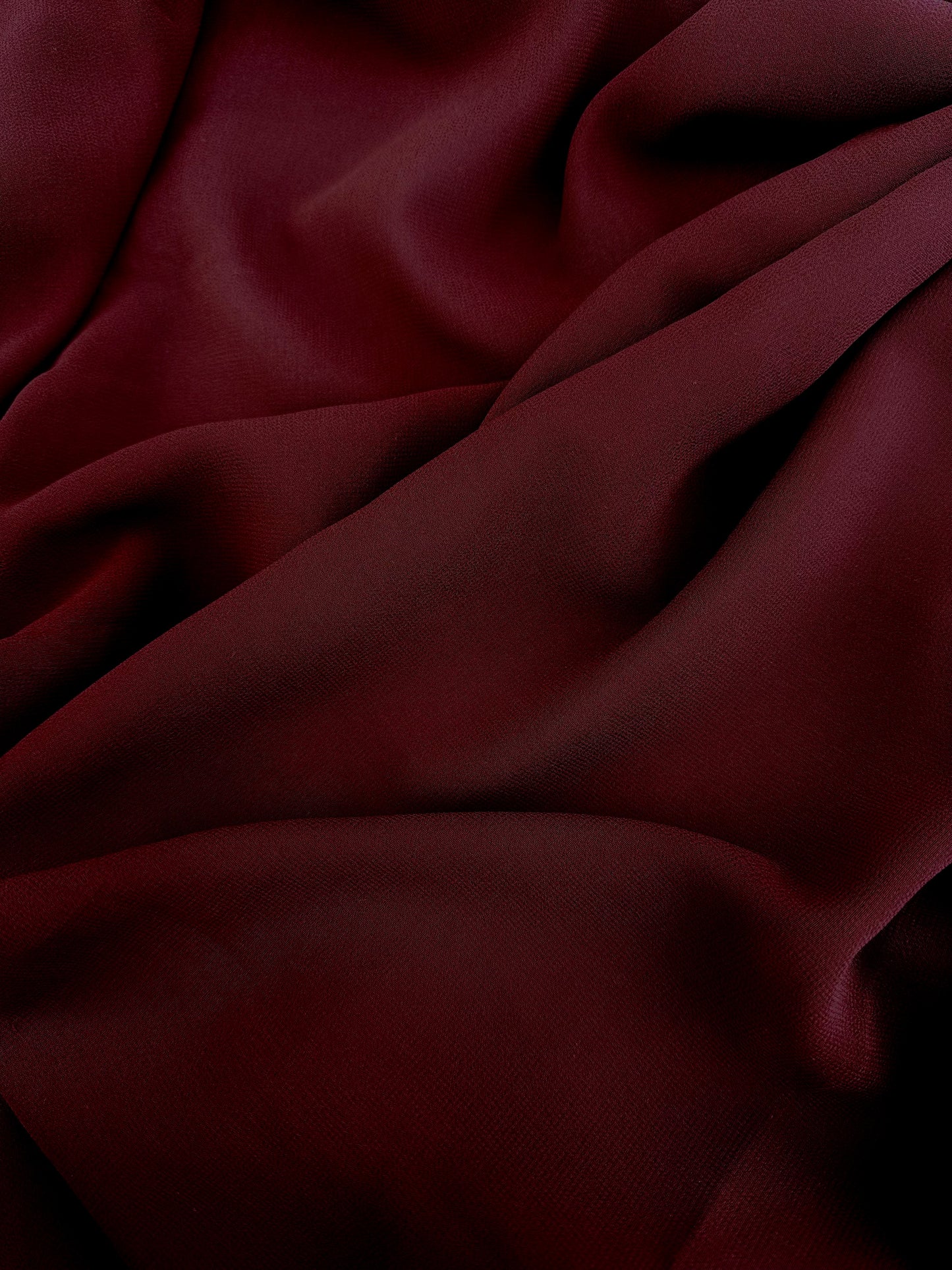 Maroon Chiffon Hijab