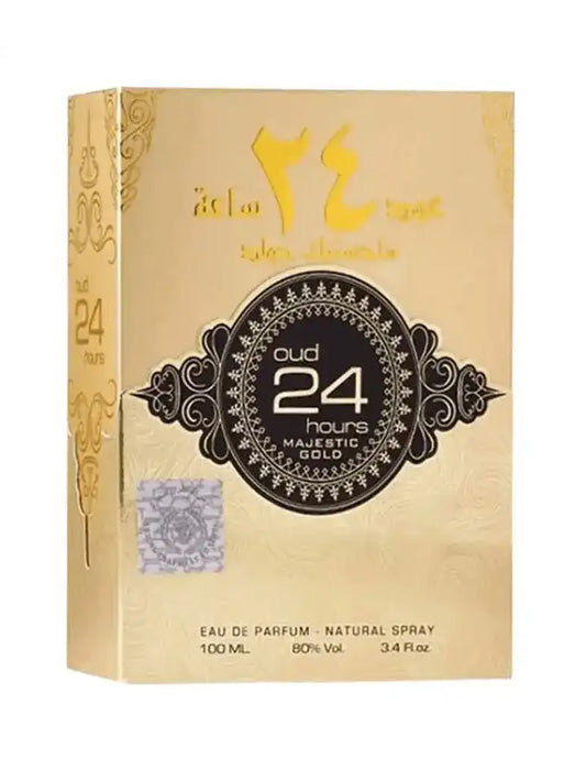 Oud 24 hours Majestic Gold EDP Arabian Spray Perfume 100ML By Ard al Zaafaran