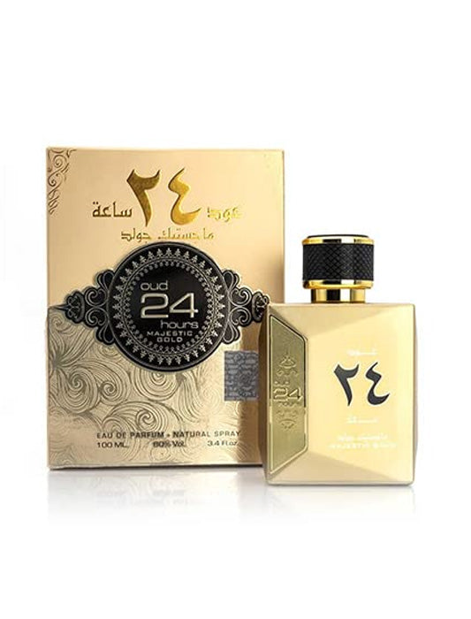 Oud 24 hours Majestic Gold EDP Arabian Spray Perfume 100ML By Ard al Zaafaran